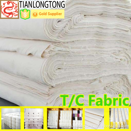 T/C 65/35 133*72 Poplin Fabric 65 polyester 35 cotton fabric for lining fabric